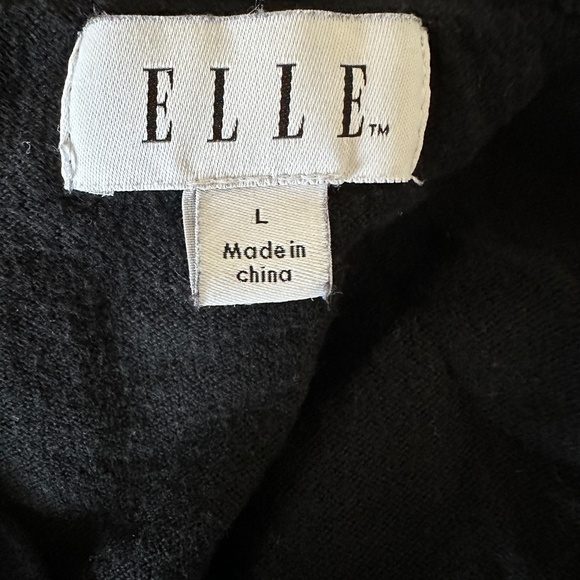 *ELLE* Black Gem Long Sleeve Button Down Cardigan Size Large - Picture 5 of 6
